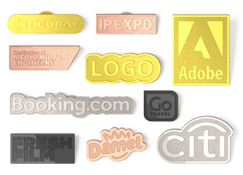 Gegoten pin - Gepersonaliseerde Badges