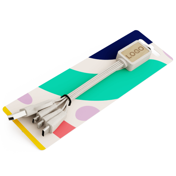 Multi Wood - Bedrukte USB Kabels