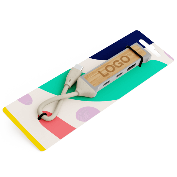 Expand Bamboo - Gemerkte USB-hub