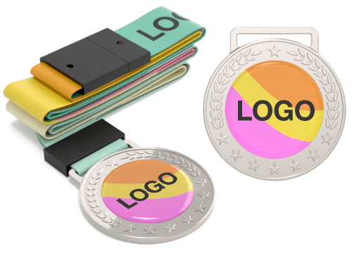 Podium - Bedrukte promotionele Medailles