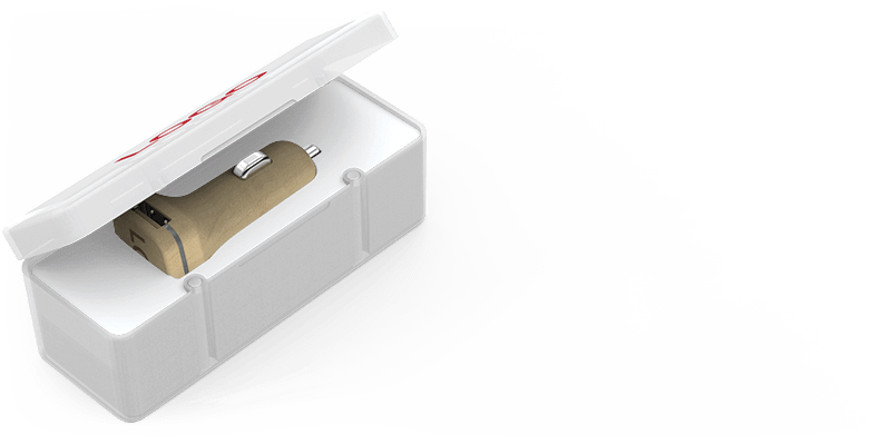 Woodie - Gepersonaliseerde USB Auto Opladers Woodie - Gepersonaliseerde USB Auto Opladers