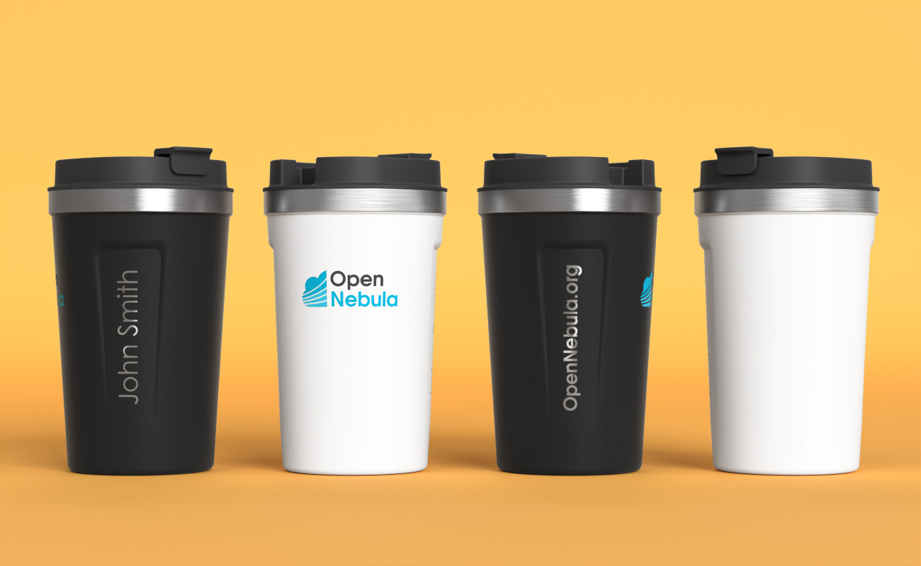 Aroma - Gepersonaliseerde dubbelwandige mok, voorzien van een deksel gallery thumbnail