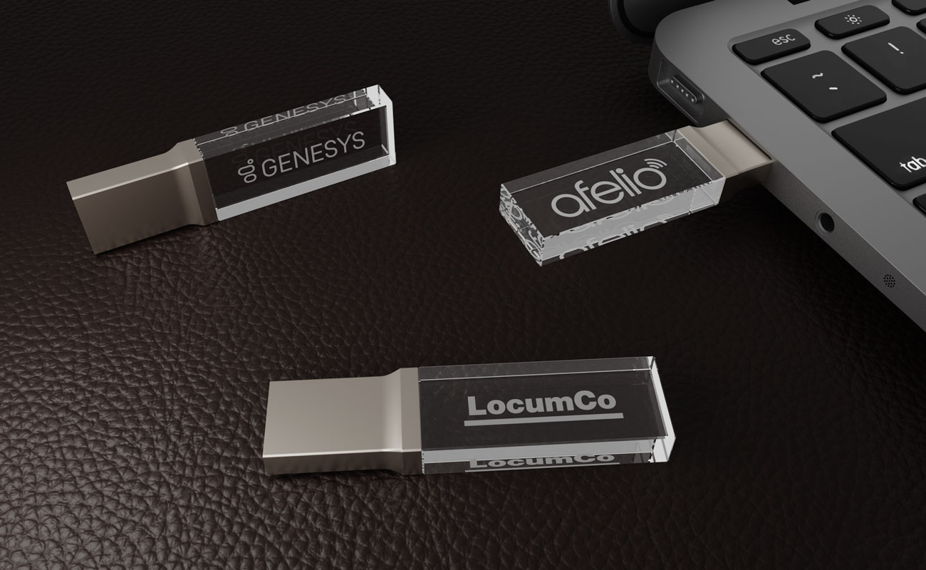 Crystal - Gepersonaliseerde glazen USB sticks