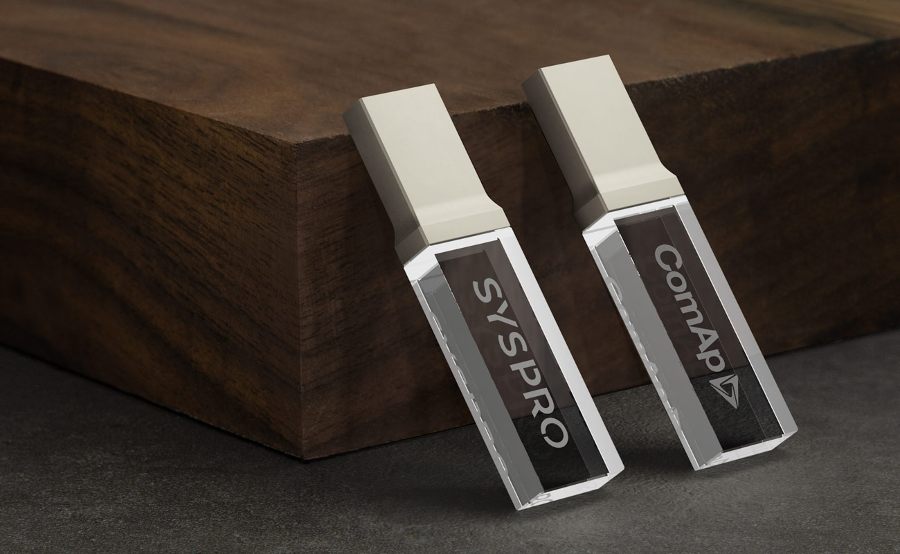 Crystal - Gepersonaliseerde glazen USB gallery thumbnail