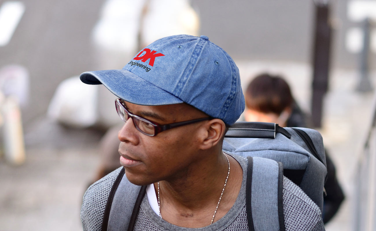 Drift - Denim Gewassen Petten met logo gallery thumbnail