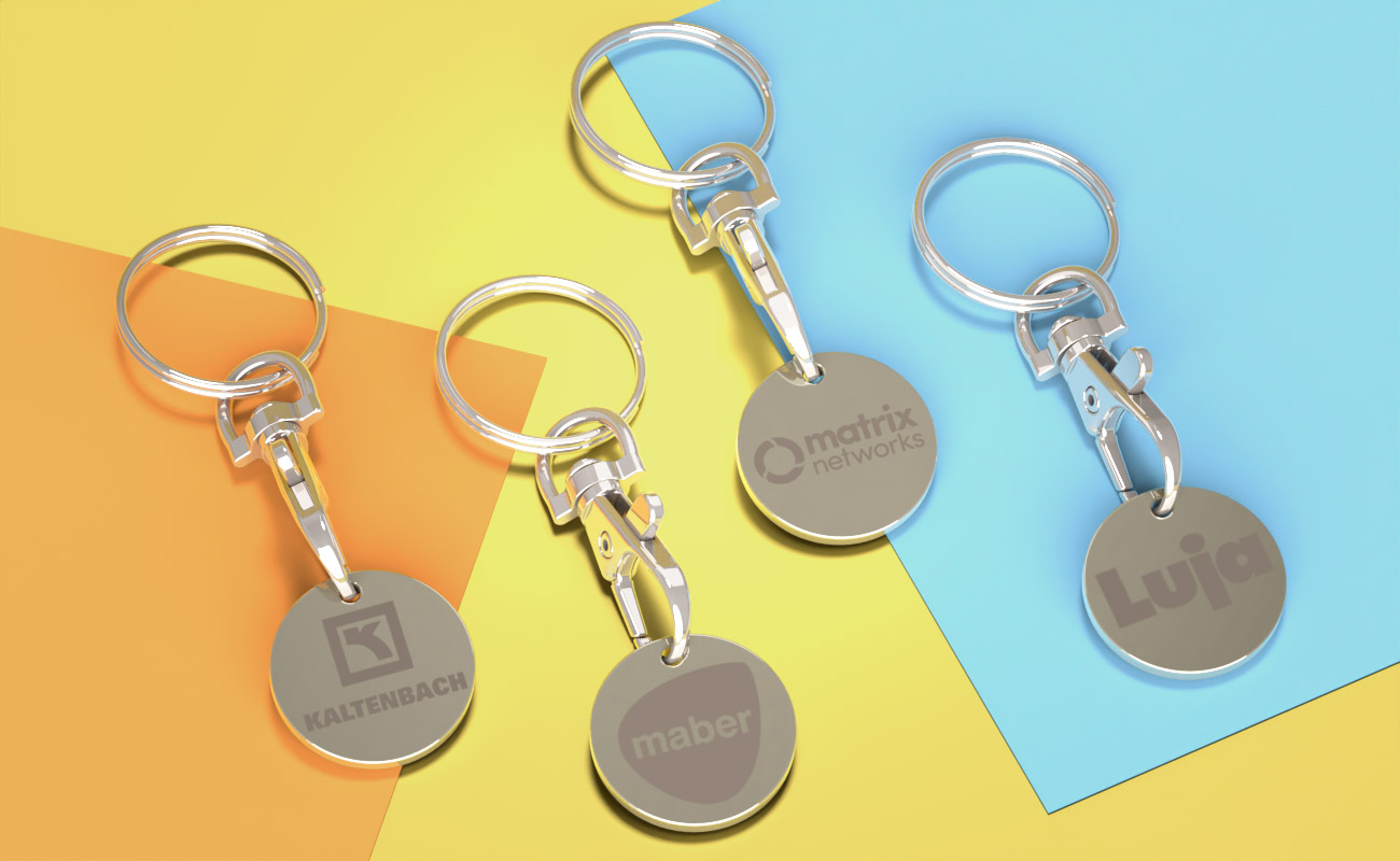 Elegance - Op maat gemaakte promotie Winkelwagenmunthouder gallery thumbnail