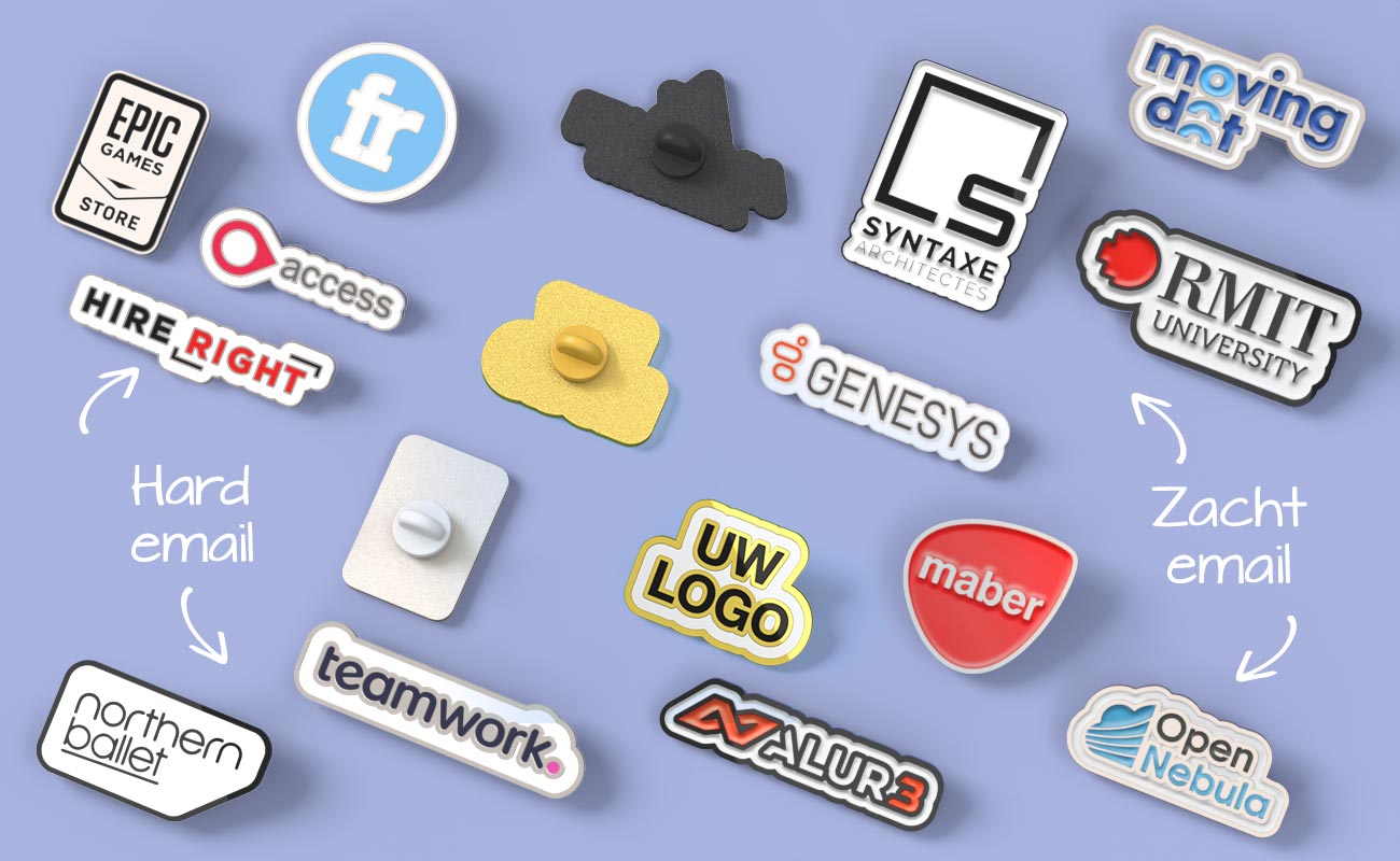 Emaille badge Gepersonaliseerde speldjes