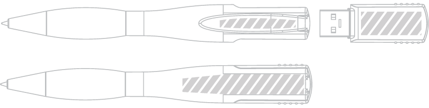 USB Geheugenpen Zeefdruk