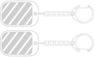 Sleutelhanger Zeefdruk