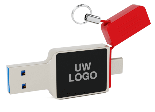 Neon - Gepersonaliseerde USB Stick met USB-C Neon - Gepersonaliseerde USB Stick met USB-C