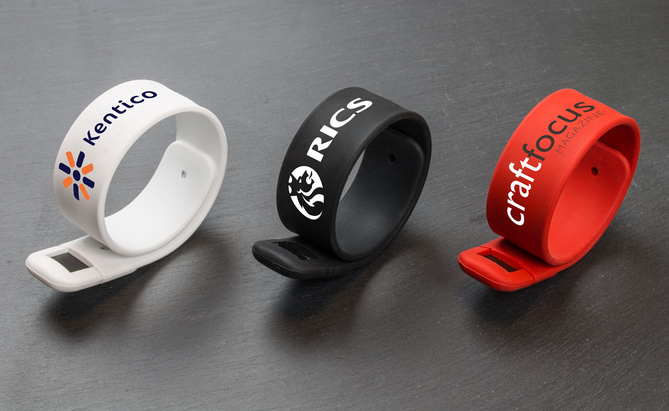 Slap - USB armbanden Logo gallery thumbnail