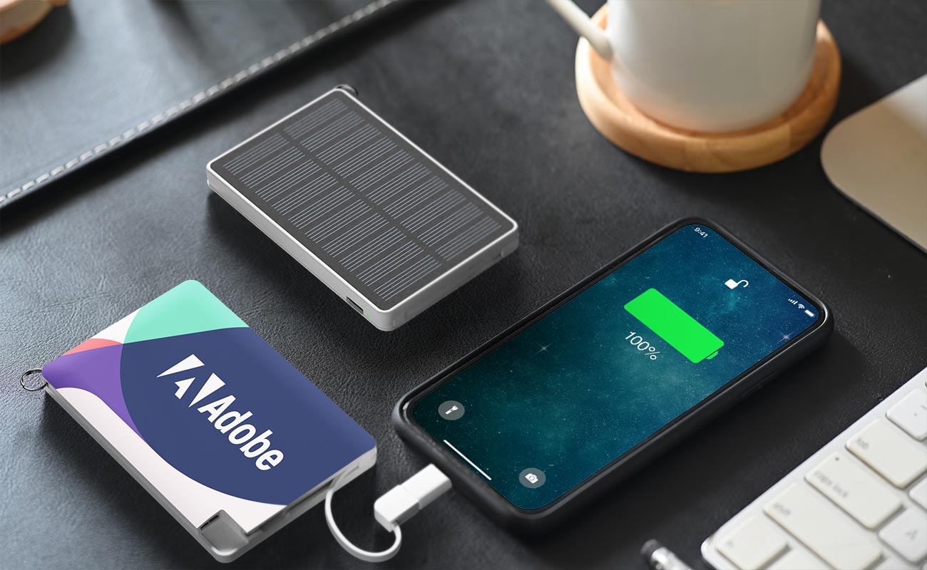 Solar Card - Bedrukte zonne-energie powerbanks gallery thumbnail