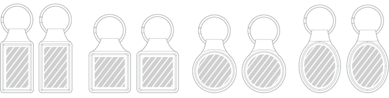 Sleutelhanger Zeefdruk