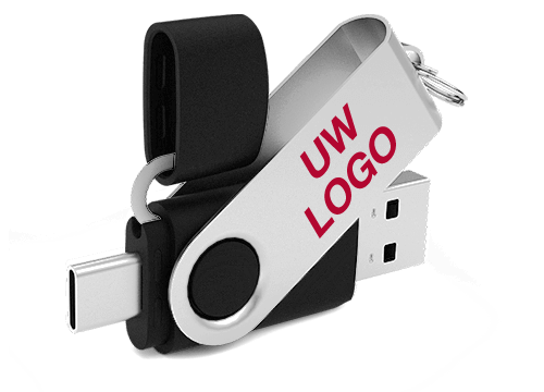 Twister Go - USB Stick Bedrukken met USB-C Twister Go - USB Stick Bedrukken met USB-C