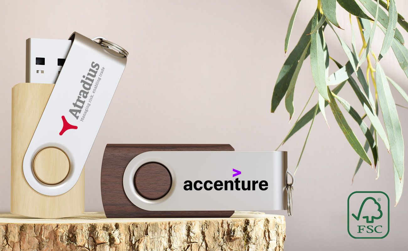 Twister Wood - USB Hout Twister Wood - USB Hout