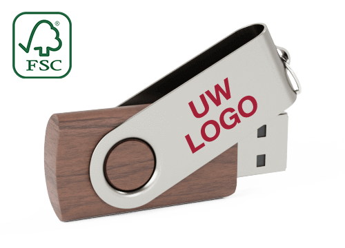 Twister Wood - Bedrukte USB Stick Twister Wood - Bedrukte USB Stick
