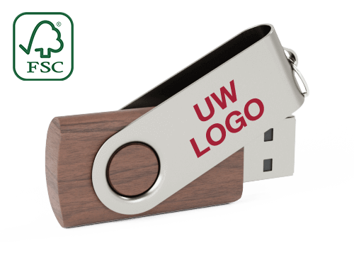 Twister Wood - USB Sticks Bedrukken