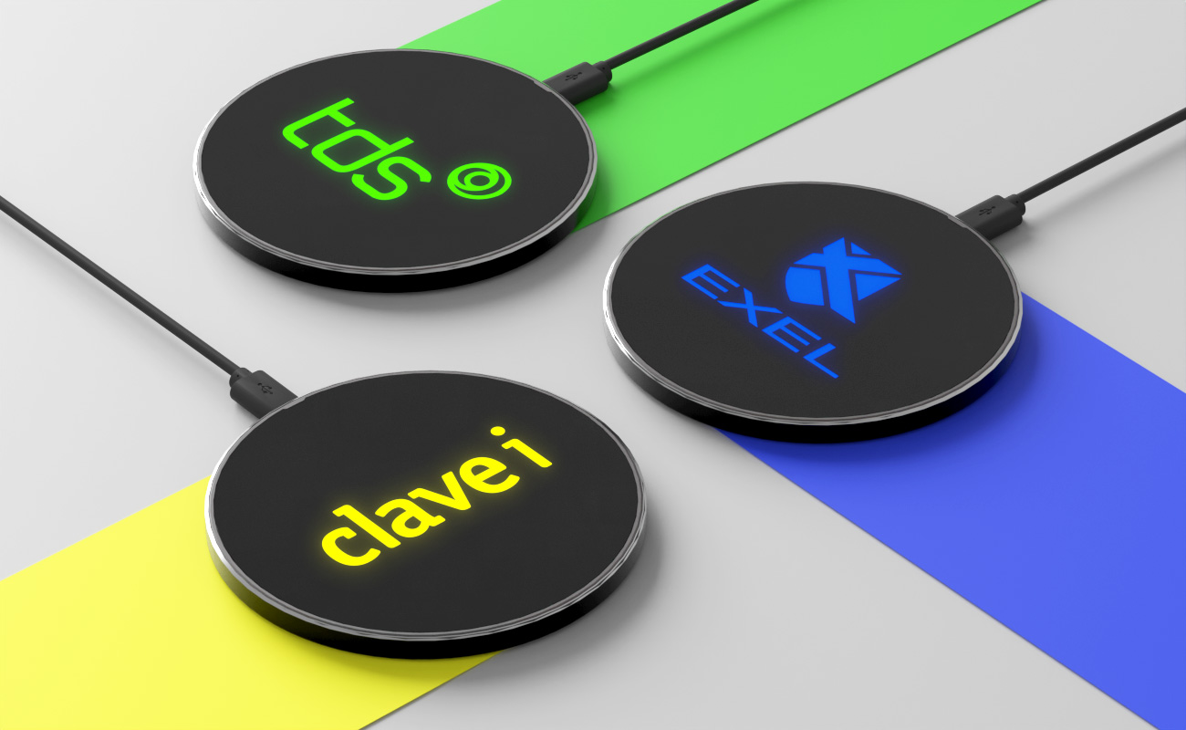 Vivid - Qi Draadloze oplader met eigen logo gallery thumbnail